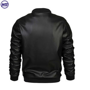 Veste en cuir à manches longues pour homme, nouveau Design de haute qualité, Logo personnalisé, tenue décontractée, multicolore - Product Image 2