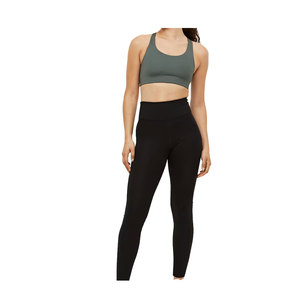 Conjunto de compresión de tendencia para mujer, mallas deportivas de peso ligero y Sujetador deportivo, traje de entrenamiento de dos piezas para Yoga - Product Image 4