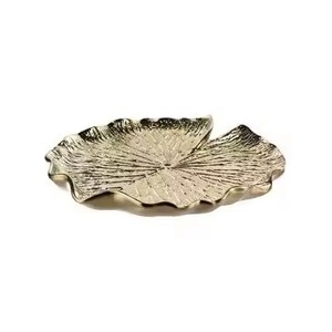 Bandeja decorativa de aluminio para mesa de entrada, organizador de decoración, centro de mesa de exhibición o elegante Opción de regalo de acento moderno para el hogar - Product Image 4