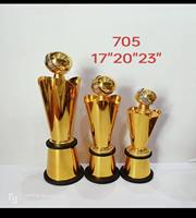 Trophée de récompense sportive personnalisé en or, très vendu, pour les championnats et les tournois scolaires, design en cristal