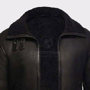 Latest Style Wholesale Windproof <b>Men</b> Leather <b>Fur</b> <b>Jacket</b> Best Selling Waterproof <b>Men</b> Winter <b>Jacket</b> <b>For</b> Online Sale - Product Image 6
