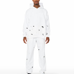 Invierno llegada de los hombres de alta calidad Streetwear chándal de dos piezas personalizable con capucha y pantalón conjunto tamaño impreso Technics - Product Image 1