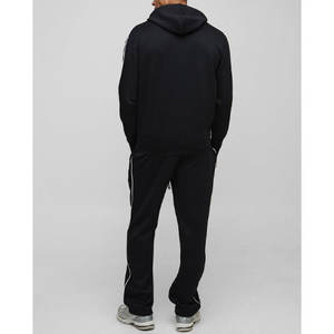 ชุดวอร์มเล่นกีฬาของผู้ชายเซต2ชิ้นเสื้อแจ็กเก็ตและกางเกงวิ่งสำหรับฝึกซ้อมเสื้อผ้าลำลองผ้าคอตตอน100% - Product Image 5