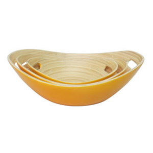 Supplier in Vietnam Natural Bamboo Bowl Handmade wooden bamboo <b>fruit</b> bowl for home decor Handmade <b>Rolled</b> Bamboo - Product Image 3