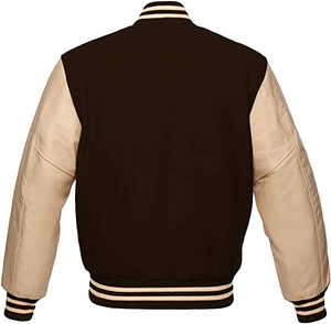 Mens Casual Fashionable Varsity Jacket Classic <b>Wool</b> Blend College Style Breathable Comfortable OEM Available Sizes Colors - Product Image 2