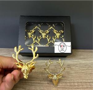 Hot Selling Stainless Steel Triangle Napkin <b>Rings</b> Set <b>for</b> Wedding Decorations & Home Restaurant <b>for</b> Party Dinners - Product Image 3