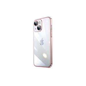 Étui de protection rigide en PC de qualité supérieure pour iPhone 14 Plus - Édition Riksos Or Rose, Coque antichoc fine et translucide Ins Realme - Product Image 1