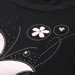 Sweat-shirts en molleton pour femmes, sur mesure, hiver, sequins, couleur unie, imprimé, respirant, coton mélangé, qualité supérieure - Product Image 6