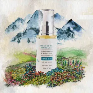 Rahasia kecantikan abadi minyak herbal alami dari Himalaya memperkuat nutrisi Anti ketombe minyak pertumbuhan rambut Rosemary