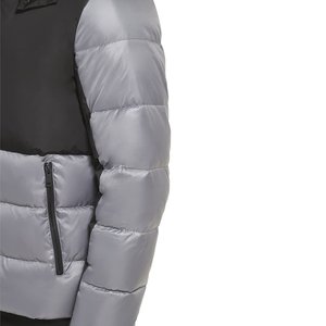 High Quality Canvas Windproof Winter Puffer Jackets Casual Stylish Stand Collar Zipper Front Logo Custom Design Wholesale Men's - Product Image 6