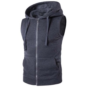 New Arrival OEM Custom Logo Design <b>Men's</b> Clothing Plus Size <b>Men's</b> Tank Tops 100% Cotton Breathable Summer Vest <b>Sleeveless</b> <b>Hoodie</b> - Product Image 3
