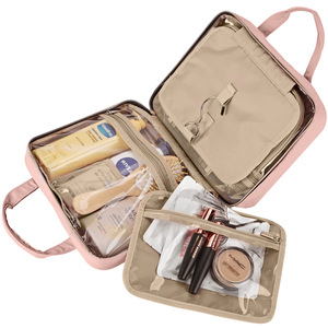 Nuovissima Borsa da Viaggio per Cosmetici con Manico, Organizzatore da Bagno per Prodotti Umidi e Asciutti - Product Image 3