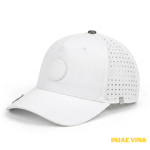 Gorra de malla unisex marrón de 5 paneles al por mayor, transpirable, ajustable, estilo casual, impermeable, deportiva, de color sólido - Product Image 4