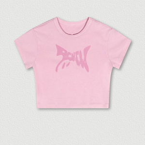 T-shirts pour femmes, style streetwear d'été, coupe ajustée, épaules tombantes, crop tops, coupe ample, t-shirt court, t-shirt sexy pour filles, vente en gros - Product Image 4