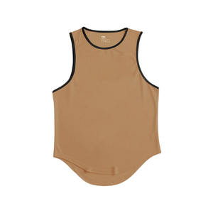 Débardeur de sport pour homme en spandex/polyester vintage 180g, respirant, personnalisable avec logo, très demandé, imprimé, pour l'été - Product Image 1