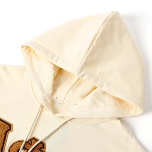 Sweat à capuche personnalisé en molleton Alpha Gold Letter, 100% coton tricoté, logo universitaire, fraternité, anti-rétrécissement, 340g, taille homme plus - Product Image 4