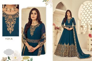 Nueva llegada elegante estilo Bollywood Anarkali Salwar Kameez fabuloso Festival desgaste listo para usar ropa de tela de longitud de harina - Product Image 2