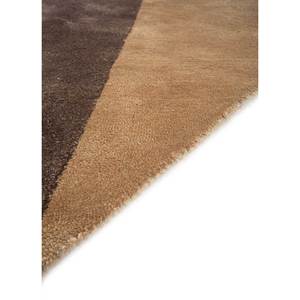 พรมขนสัตว์ผสมวิสโคสทอมือขนาดใหญ่ ลายเรขาคณิต สีเบจ-น้ำตาล สำหรับตกแต่งบ้าน ห้องวัยรุ่น ห้องโถง รูปทรงสี่เหลี่ยมผืนผ้า รุ่น Tnq-1104 - Product Image 4