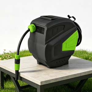 Enrouleur de tuyau rétractable automatique multi-usage VERTAK 20/30m, boîte d'enroulement automatique pour tuyau d'<span class=keywords><strong>arrosage</strong></span> de jardin - Product Image 1