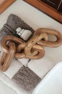 Decoración de Cadena de Madera, Adorno Moderno para Mesa de Centro, Artesanía de Madera, Decoración Multifuncional para el Hogar, Venta al por Mayor - Product Image 2