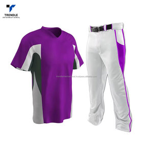 Uniforme de Béisbol, Nuevo Diseño, 100% Poliéster, Transpirable, Conjuntos Personalizados con Logotipo y Colores para Hombre, Servicio OEM, Alta Calidad - Product Image 2