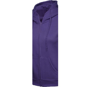 Custom <b>Women's</b> 100%Cotton Fleece Winter Sweatshirt <b>Dress</b> Eco-Friendly Breathable Windproof Embossed Embroidered Front <b>purple</b> - Product Image 3