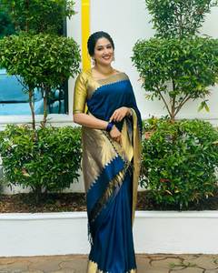 ผ้าไหมบาแนรัสีสำหรับผู้หญิงรุ่นล่าสุด สำหรับงานแต่งงาน งานปาร์ตี้ และงานเทศกาล พร้อมเสื้อไหมเนื้อนุ่มไร้รอยยับ สามารถใส่ได้สองด้าน - Product Image 6