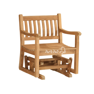 Silla Planeadora de teca para exteriores con movimiento suave, herrajes de latón, moderna y cómoda sala de estar, Hotel, parque, Villa, asientos de ocio - Product Image 4