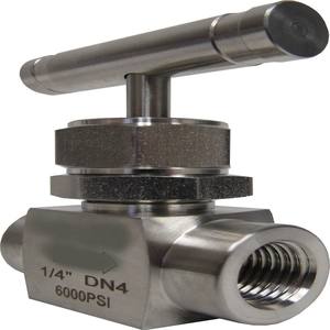 เข็มวาล์วทองเหลือง1/4นิ้ว3000 PSI โครงสร้างทองเหลืองมุมสำหรับน้ำมันและก๊าซ - Product Image 5