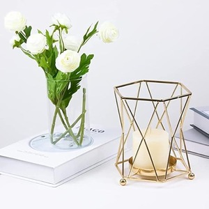 Available High Quality Round Available Glass Candle <b>Jar</b> for Home & Hotel Decoration New Design Best Price Metal Candle Lantern - Product Image 3