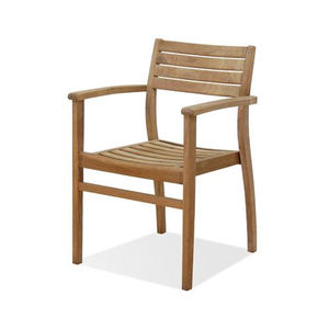 silla apilable de madera de teca de Indonesia - Product Image 1