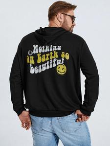 2025 <b>Men's</b> Cotton Fleece Pullover Hoodie <b>Thermal</b> Sweatshirt Warm Casual <b>Top</b> at Wholesale Rates - Product Image 2