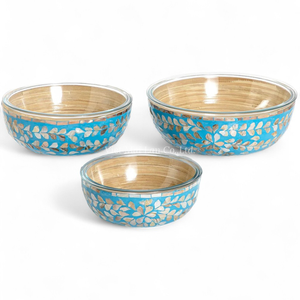 ชามมุกคลาสสิกงานฝีมือ ตกแต่งด้วยเปลือกหอย เป็นมิตรกับสิ่งแวดล้อม วัสดุธรรมชาติ ผลิตในเวียดนาม สำหรับใช้ในบ้าน - Product Image 2