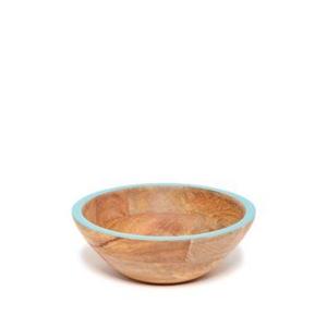 Floral Style Polished Acacia Wood Serving Bowl Eco-Friendly Vintage Party <b>Decorative</b> Salad Bowls Countertop <b>Item</b> BS - Product Image 4