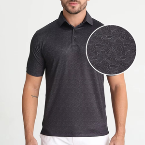 Nouveau polo de golf de style vintage de haute qualité pour hommes imprimé par sublimation en tissu tricoté Design à motif - Product Image 5