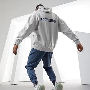 Sudadera con capucha clásica de lana de algodón de talla XL para hombre, ropa de calle sólida, sudadera con media cremallera, Jersey de entrenamiento de invierno personalizado, venta al por mayor - Product Image 3