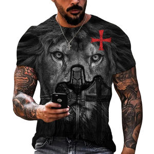 Camiseta de Hombre 2025, Marca Privada, Cuello Redondo, Alta Calidad, 100% Mezcla de Algodón, Impresión Serigráfica, Transpirable, Ecológica, Manga Corta - Product Image 3