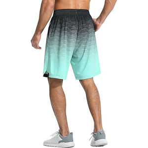 Pantalones cortos de baloncesto atléticos para hombre, ropa deportiva de secado rápido para entrenamiento, gimnasio, bolsillos con cremallera, pantalones cortos Bsci al por mayor - Product Image 3