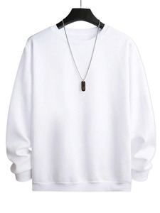 Sudadera de Forro Polar Grueso y Transpirable de Color Caramelo, Corte Regular, 14 Colores Sólidos, para Hombre y Mujer, Versátil, 100% Algodón - Product Image 4