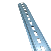 Rail DIN universel 35 mm en alliage d'aluminium pour montage de bande lumineuse, rail de guidage, boîtier de distribution électrique, disjoncteurs 1%