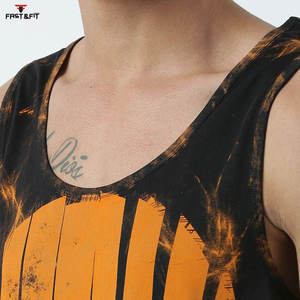 Top Trending Diseño personalizado Hombres Gimnasio Stringer Tank Top Custom Fitness Running Singlet Tank Tops - Product Image 6