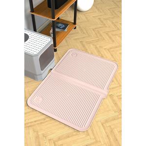 2025 Custom Logo Eco-Friendly Sand Food Mat Large Size 40x60 Washable <b>Cat</b> Toilet Front <b>Litter</b> Plastic Rubber Ata Home - Product Image 1