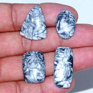 Pinolith naturel Jaspe Pierres précieuses en vrac Vente en gros Pinolith Jasper Cabochon Pierre précieuse Belle pierre précieuse pour la fabrication de bijoux - Product Image 4