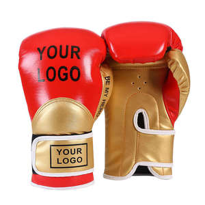 Guante de boxeo con logotipo personalizado de alta calidad al por mayor, ropa deportiva profesional para kickboxing hecha de cuero - Product Image 6