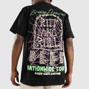 Camiseta Unisex de gran tamaño con logotipo personalizado de alta calidad 100% algodón Casual manga corta Streetwear camisetas Unisex - Product Image 2