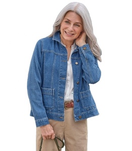 Chaqueta Vaquera de Invierno Ecológica de Estilo Casual para Mujer, Corte Regular - Product Image 1
