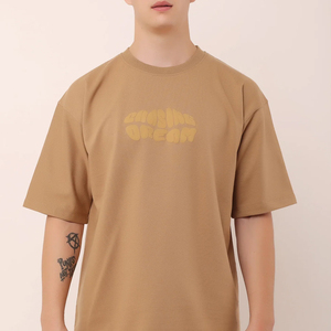 Servicio OEM disponible cuello redondo Puff impreso camisetas logotipo personalizado Color liso algodón hombres Puff estampado camiseta - Product Image 1