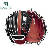 Guantes de Béisbol Unisex con Logotipo Personalizado, Dedos Completos, Aislantes, Palma de Cuero, OEM, para Diestros, Impermeables, para Posición en el Campo