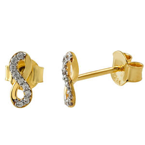 Fine Jewelry 925 Sterling <b>Silver</b> Pink Quartz Stone Ear <b>Stud</b> <b>Earring</b> Gold Plated <b>for</b> Wedding Anniversary Party Her <b>Women's</b> Gift - Product Image 5