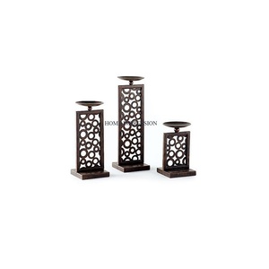 Bougeoirs éclaircissants pour la maison et l'intérieur Lot de 3 tailles différentes Table Top Resorts Party Centerpiece Candles Holders à vendre - Product Image 1